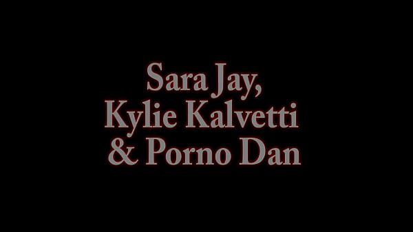 Nasty & Sticky Lesbian Kiss! Sara Jay & Kylie Kalvetti Milk Dan!